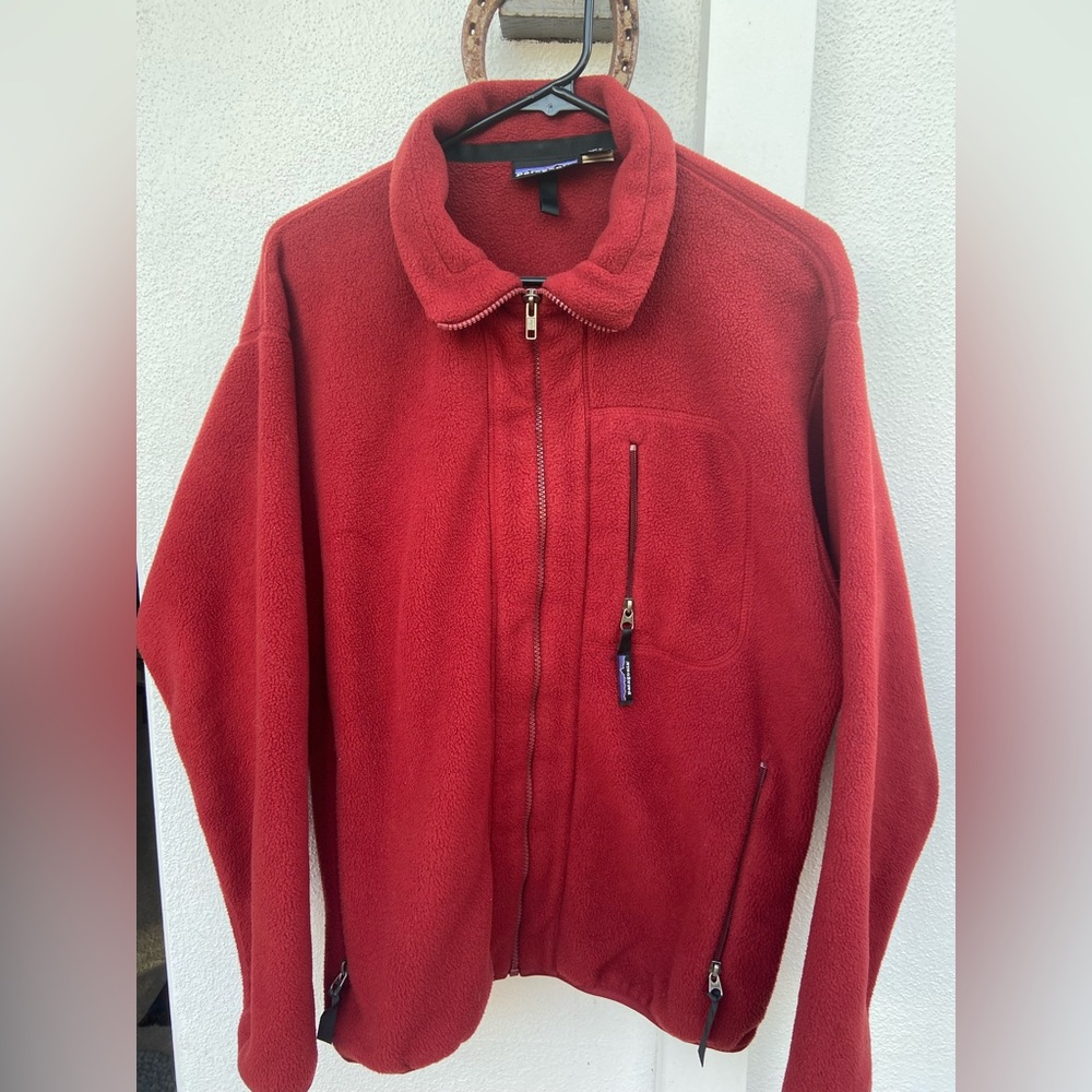 Men’s Vintage Patagonia Fleece Zip Up Jacket (M)